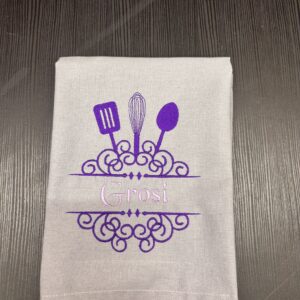 Geschirrtuch bestickt